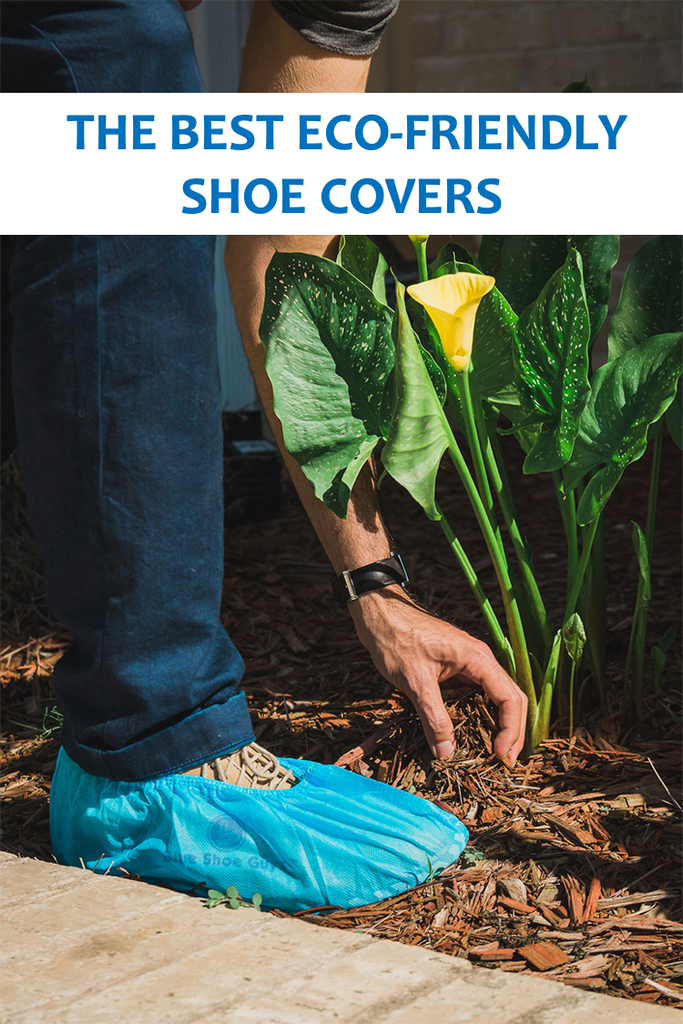 Why is it essential to wear protective shoe covers while gardening in plant grow rooms?