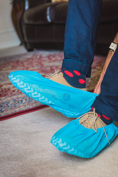 Blue Shoe Guys Disposable Shoe Covers & Boot Booties | 100 Pack