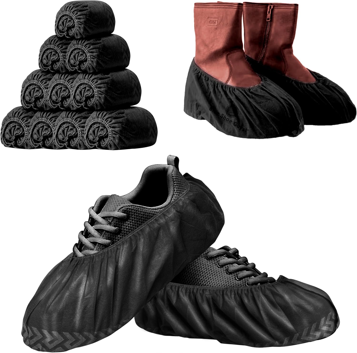 Premium Disposable Boot Shoe Covers Booties 100 Pack Durable