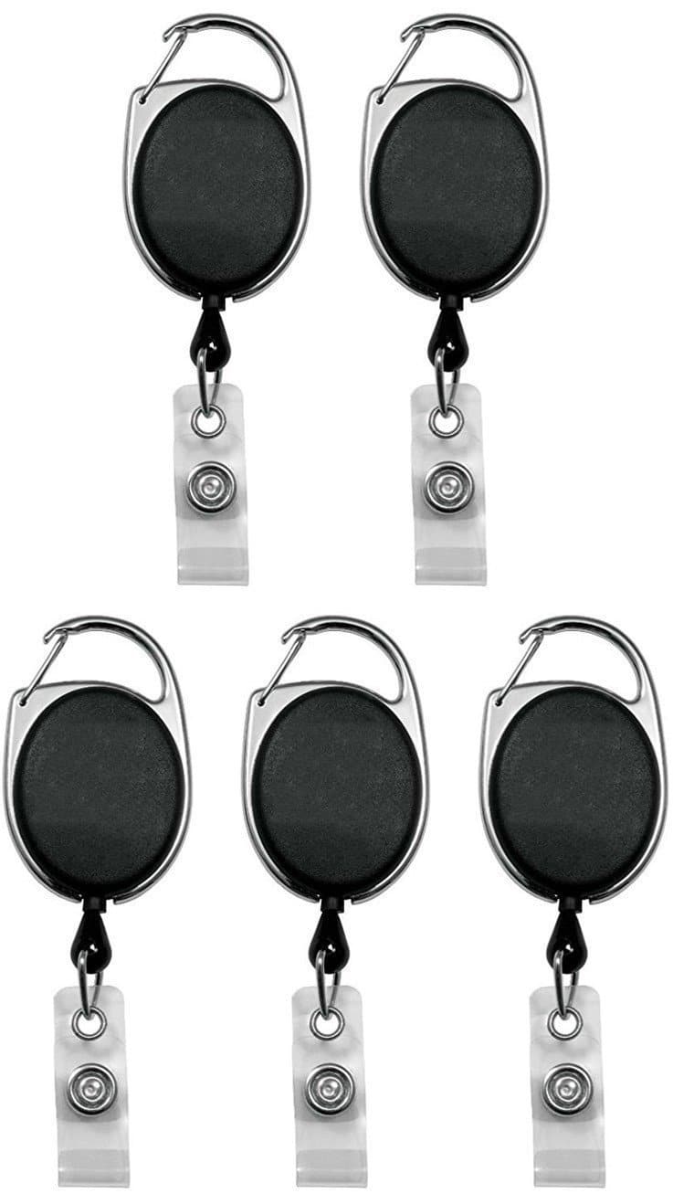 Badge and KeyHolder Retractable Reel Clip and Strap - Davson Sales